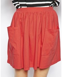 Asos Skater Skirt With Pockets