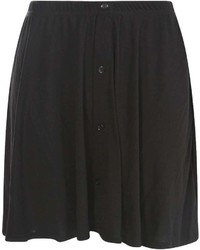 Boohoo Bryony Button Front 90s Grunge Skater Skirt