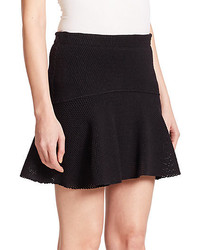 IRO Davina Pleated Mesh Mini Skirt