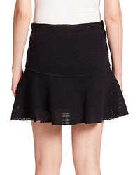 IRO Davina Pleated Mesh Mini Skirt