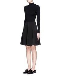 Theory Igtios Bonded Jersey Skater Skirt