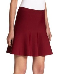 BCBGMAXAZRIA Ingrid Ponte Knit Fit  Flare Skirt