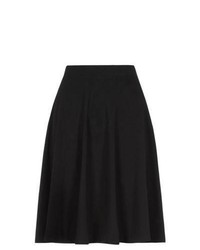 New Look Black Midi Skater Skirt, $17 | New Look | Lookastic.com