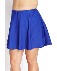Forever 21 Plus Size Textured Geo Skater Skirt