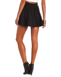 Charlotte Russe Quilted Pleated Skater Skirt