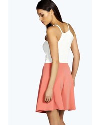 Boohoo Rosie Scuba Skater Skirt