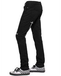 RtA 165cm Skinny Crosses Print Denim Jeans
