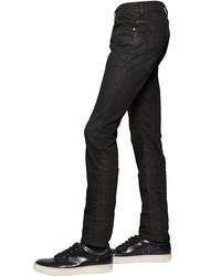 Diesel Black Gold 16cm Waxed Skinny Stretch Denim Jeans