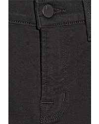 J Brand 620 Super Skinny Mid Rise Jeans Black