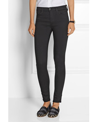 J Brand 620 Super Skinny Mid Rise Jeans Black