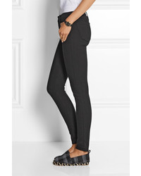 J Brand 620 Super Skinny Mid Rise Jeans Black