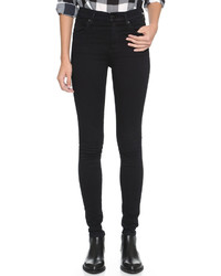 A Gold E Agolde Sophie High Rise Skinny Jeans
