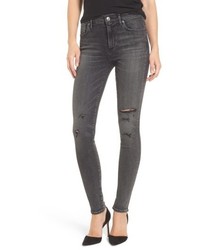 A Gold E Agolde Sophie High Rise Skinny Jeans