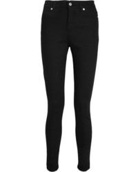 MCQ Alexander Ueen Harvey Zip Detailed Skinny Jeans Black
