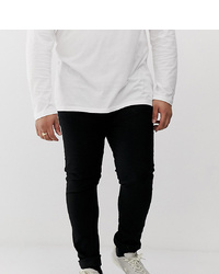 Burton Menswear Big Tall Super Skinny Jeans In Black