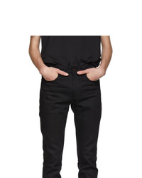Saint Laurent Black Cropped Skinny Jeans