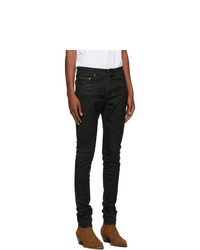 Saint Laurent Black Lightly Skinny Jeans