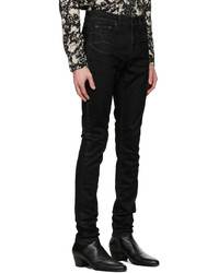 Saint Laurent Black Lightly Skinny Jeans