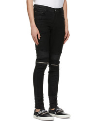 Amiri Black Mx2 Waxed Jeans