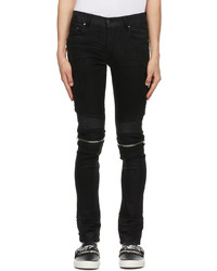 Amiri Black Mx2 Waxed Jeans