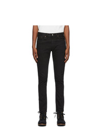 RRL Black Selvedge Slim Jeans