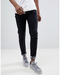 Hoxton Denim Black Skinny Jeans