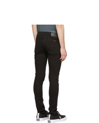 Nudie Jeans Black Skinny Lin Jeans