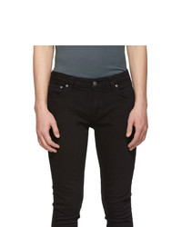 Nudie Jeans Black Skinny Lin Jeans