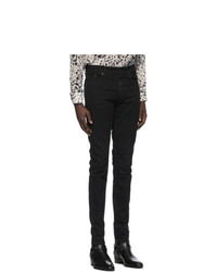 Saint Laurent Black Skinny Mid Rise Jeans