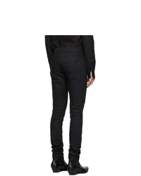Saint Laurent Black Skinny Raw Jeans