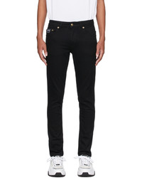 VERSACE JEANS COUTURE Black Slim Fit Jeans