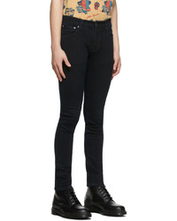 Nudie Jeans Black Tight Terry Jeans