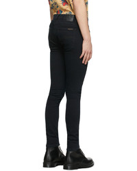 Nudie Jeans Black Tight Terry Jeans