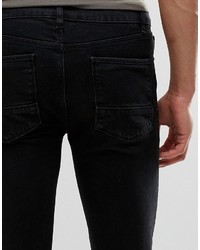 Asos Brand Skinny Jeans In 125oz In True Black