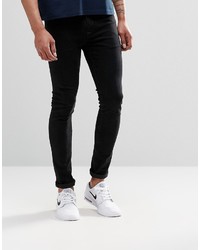 Asos Brand Super Skinny Jeans In 125oz In True Black