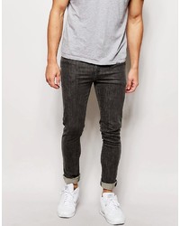 Asos Brand Super Skinny Jeans In Mid Gray