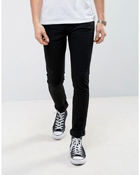 Nudie Jeans Co Skinny Lin Jeans In Black