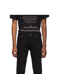 VERSACE JEANS COUTURE Couture Black Skinny Fit Jeans