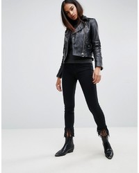 Blank NYC Crop Skinny Jean With Extreme Unravelling