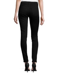 J Brand Drizzle Sequined Mid Rise Super Skinny Jeans