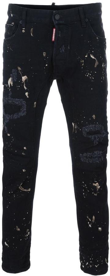 dsquared jeans black paint