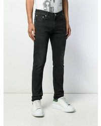 Alexander McQueen Embroidered Signature Slim Fit Jeans