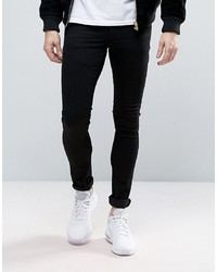 ASOS DESIGN Extreme Super Skinny Jeans In Black