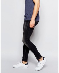Asos Extreme Super Skinny Jeans With Abrasions