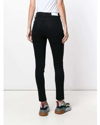 RE/DONE Frayed High Waisted Skinny Jeans