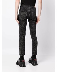 VERSACE JEANS COUTURE Glitter Detail Skinny Cut Jeans