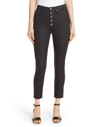 Alice + Olivia Jeans Good Exposed Button Skinny Jeans