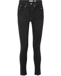 RE/DONE High Rise Ankle Crop Skinny Jeans