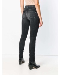 Saint Laurent High Rise Skinny Jeans