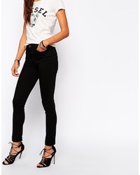 Diesel High Rise Skinzee Coated Jeans